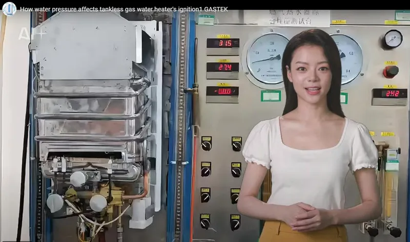 पानी का दबाव टैंक रहित गैस वॉटर हीटर के प्रज्वलन को कैसे प्रभावित करता है?